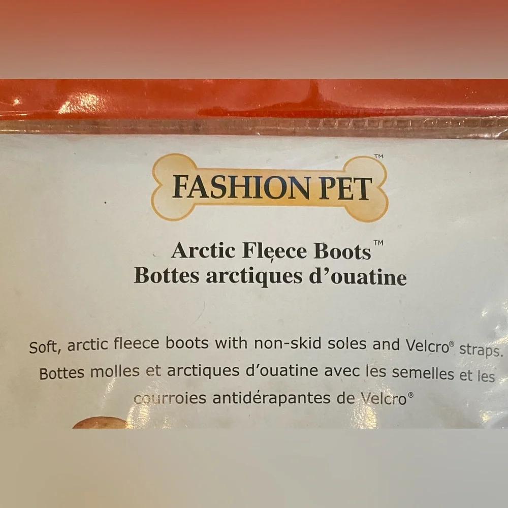 FASHION PET Arctic Fleece Boots Size Medium